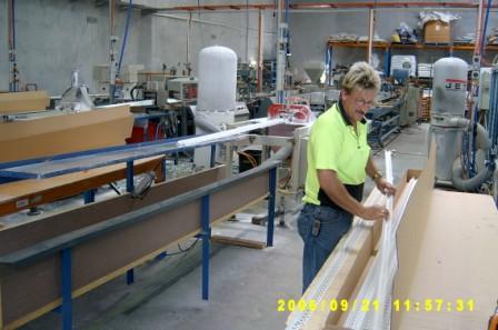Cartons being filled